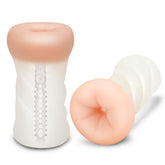Zolo Masturbator Clear Backdoor Textured Stroker Experience Strokers - Manual